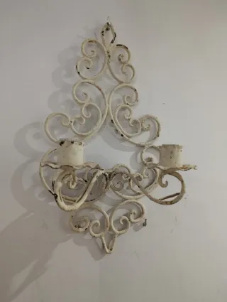 Apliques de hierro forjado blanco