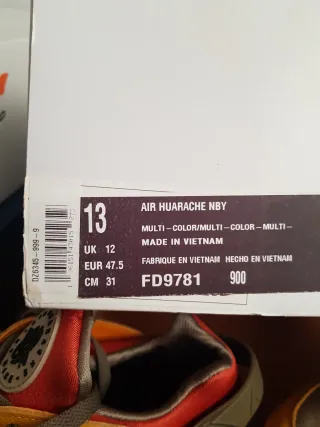 Nike Huarache Rojo Amarillo