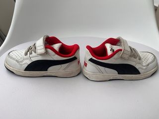 Scarpe Puma Rebound Baby Bianco/Nero/Rosso