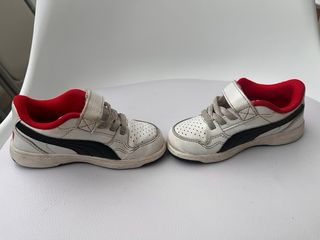 Scarpe Puma Rebound Baby Bianco/Nero/Rosso