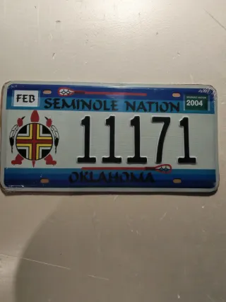 Targhe Auto in metallo Texas, Guam, Oklahoma, Ariz
