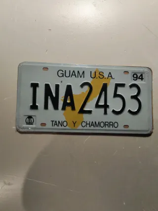 Targhe Auto in metallo Texas, Guam, Oklahoma, Ariz