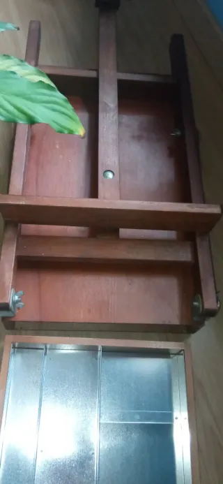 Caballete Pintor Madera Portátil Antiguo