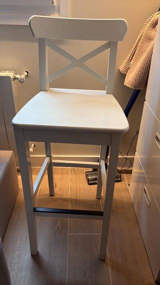 2 Poltrone Ikea Bianche in Legno