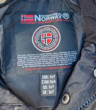 Chaqueta Geographical Norway anorak abrigo inviern