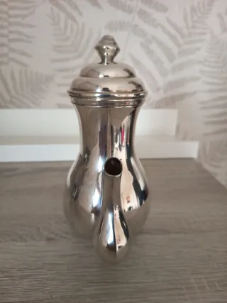 Cafetera Tetera Alpaca Plateada