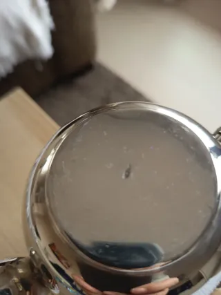 Cafetera Tetera Alpaca Plateada