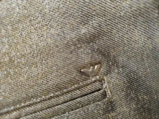 Armani Shorts Dorados/Plateados