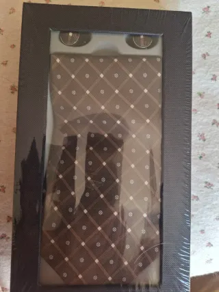 Juego corbata y gemelos