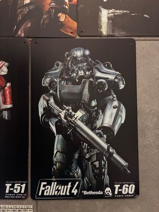 Fallout Bethesda 5x mega bundle poster alluminio