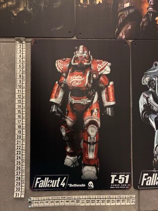 Fallout Bethesda 5x mega bundle poster alluminio
