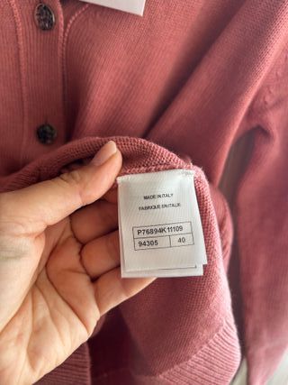 Cardigan Chanel Rosa Talla L