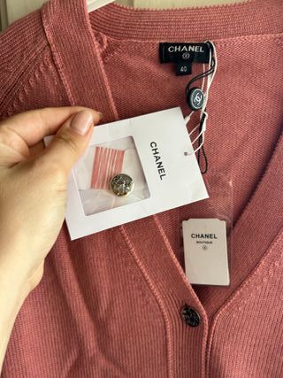 Cardigan Chanel Rosa Talla L