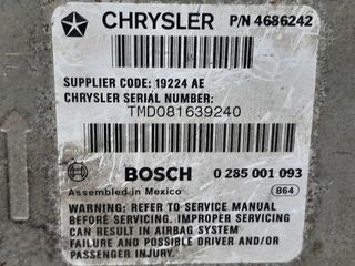 Centralita airbag chrysler 4686242 voyager 1112245