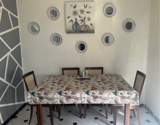 Mesa de comedor extensible de roble + 6 sillas