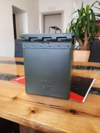 6 Scatole Cassette Porta Munizioni Militari