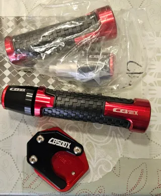 Empuñaduras y Embellecedor Honda CB500X Rojo/Negro
