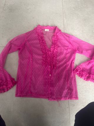 Camisa flamenca volantes lunares