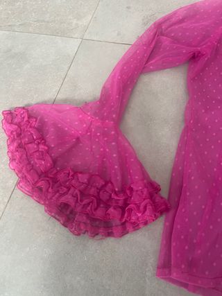 Camisa flamenca volantes lunares