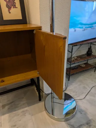 Aparador Mid Century Roble y Metal original 70's