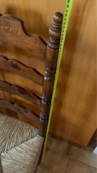 Lote 8 Sillas Castellanas Madera