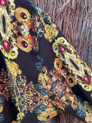 Chaqueta Bomber Gasa Estampada