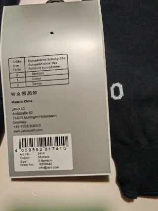 Jako Glasgow 2.0 Scalda muscoli Calcio Neri