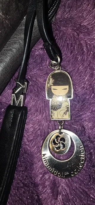 Borsa porta computer grigia e argentata