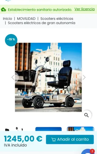 Scooter Eléctrico Libercar Cruiser  Silla ruedas