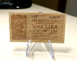 Lotto Misto Banconote Italiane 50, 10, 5, 2, 1 Lir