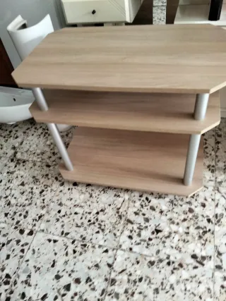 Mueble auxiliar madera y metal