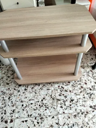 Mueble auxiliar madera y metal