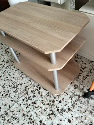 Mueble auxiliar madera y metal