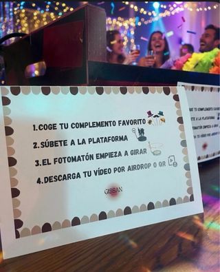 Alquiler de Fotomatón 360° para Fiestas y Bodas.