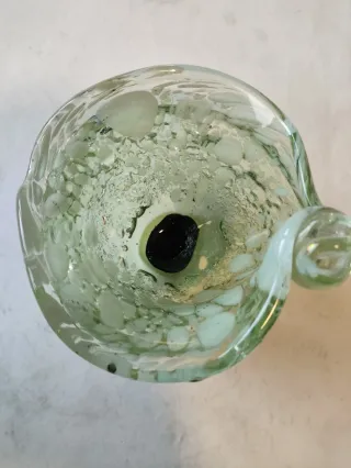 Cuenco de cristal estilo Murano concha