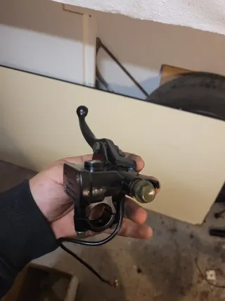 Maneta Freno Moto Negra