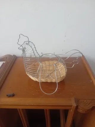 Cestino uova vintage gallina