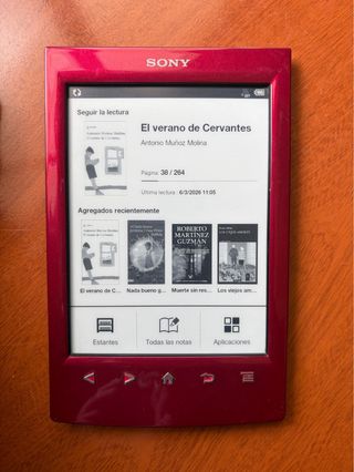 Ebook Sony PRS-T2 rojo - Tinta electrónica