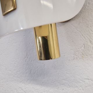 Aplique de pared MetalArte blanco y dorado