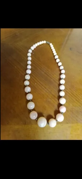 Collana perle rosa e bianche