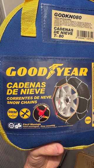Cadenas para nieve Goodyear GODKN080 T-80