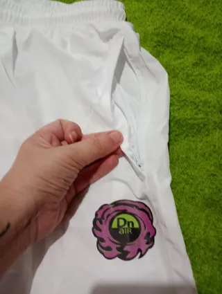 Chándal Cortavientos Blanco Talla L/XL