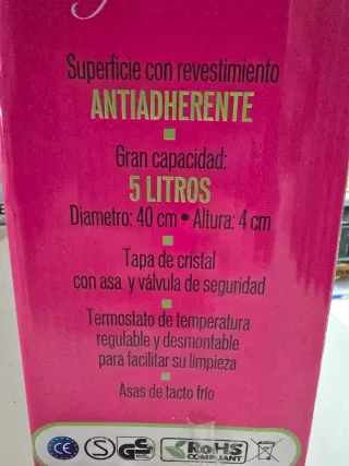 Cacerola Eléctrica 40cm 1500W