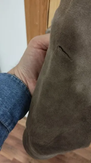 Chaqueta vintage bomber de piel