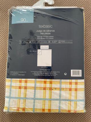 Juego Sábanas 90cm Cuadros