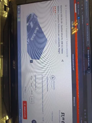 Pendrive SanDisk Ultra Fit 256GB USB 3.2 400 mb/s