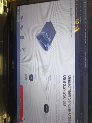 Pendrive SanDisk Ultra Fit 256GB USB 3.2 400 mb/s