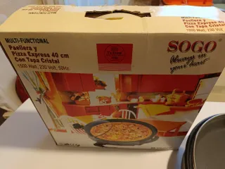 Paellera y Pizza Eléctrica SOGO 40cm