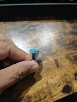 Anillo Acero Inoxidable Turquesa