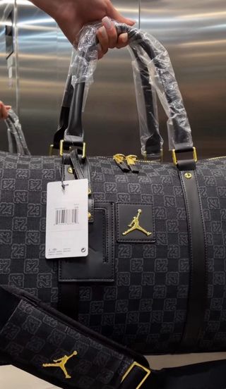 Bolsa de viaje Jordan Monograma Logo Negra